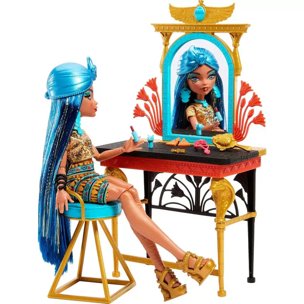 Monster High Self Scare Day Cleo De Nile Doll Play Set HXH96 thumbnail