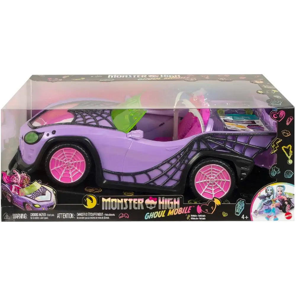 Monster High Toy Car Ghoul Mobile with Pet and Cooler HHK63 thumbnail