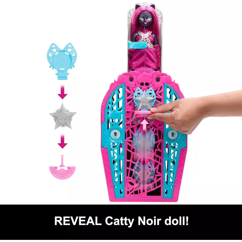 Monster High Skulltimate Secrets Hauntlywood Mysteries Doll, Catty Noir with 19+ Surprises thumbnail