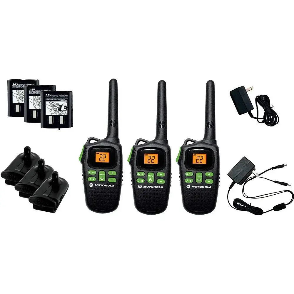 Motorola FRS Two-Way 20 Mile Radio Triple Pack (Black) MD-200TPR thumbnail