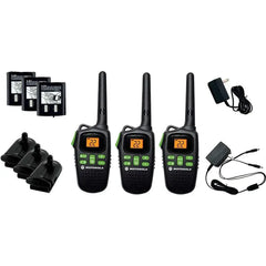Motorola FRS Two-Way 20 Mile Radio Triple Pack (Black) MD-200TPR