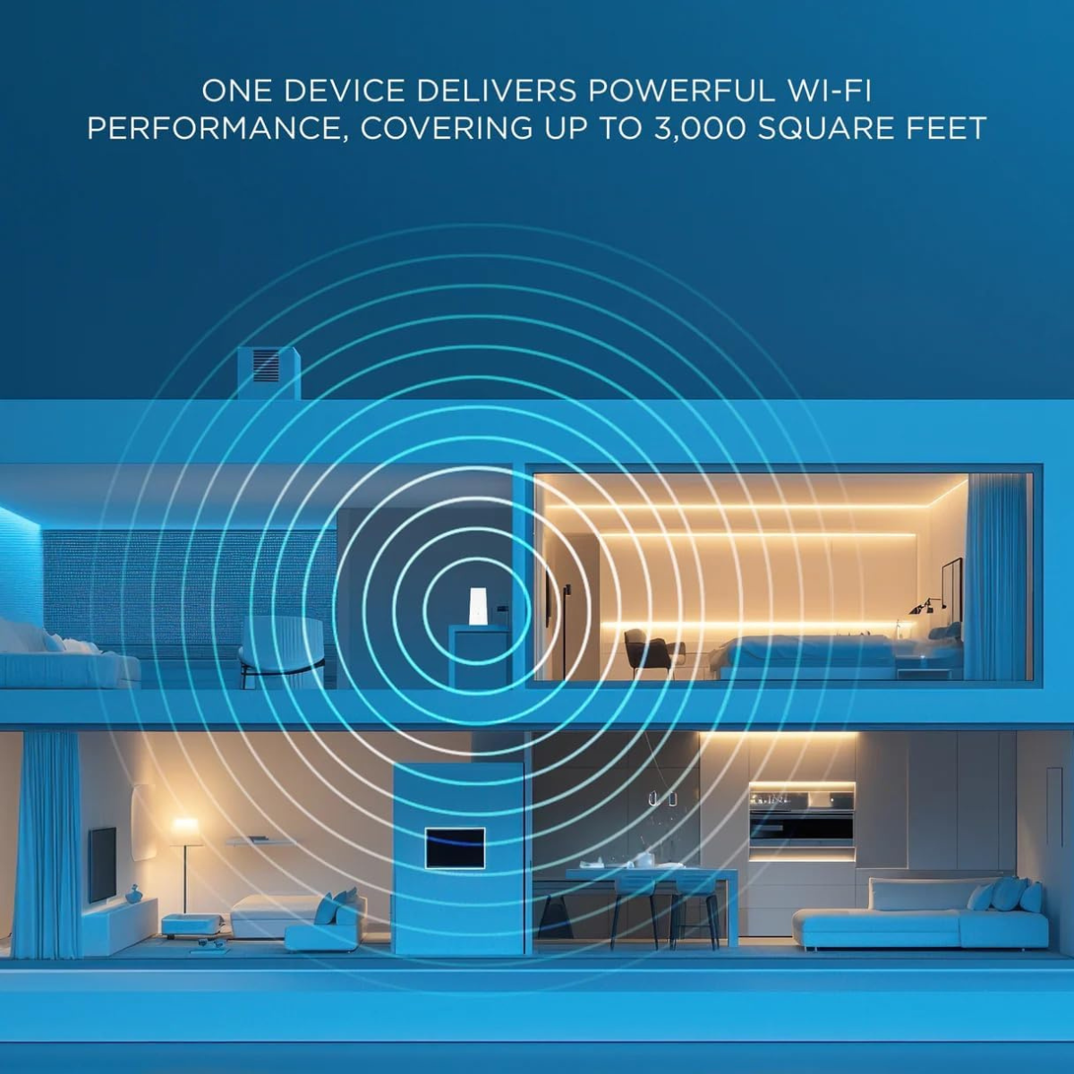 Motorola Tower Router Motorola MQ20 WiFi 6E Router with Easy Mesh, Tri-Band 8.4 Gbps Speed ...