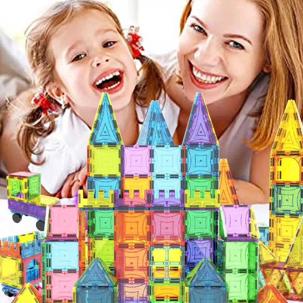 NEW 2020 Mag-Genius Magnetic Block Set 182 PCS thumbnail
