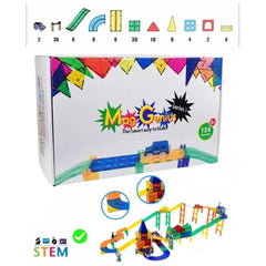 NEW 2020 Mag-Genius 124 Piece Racing Track Set