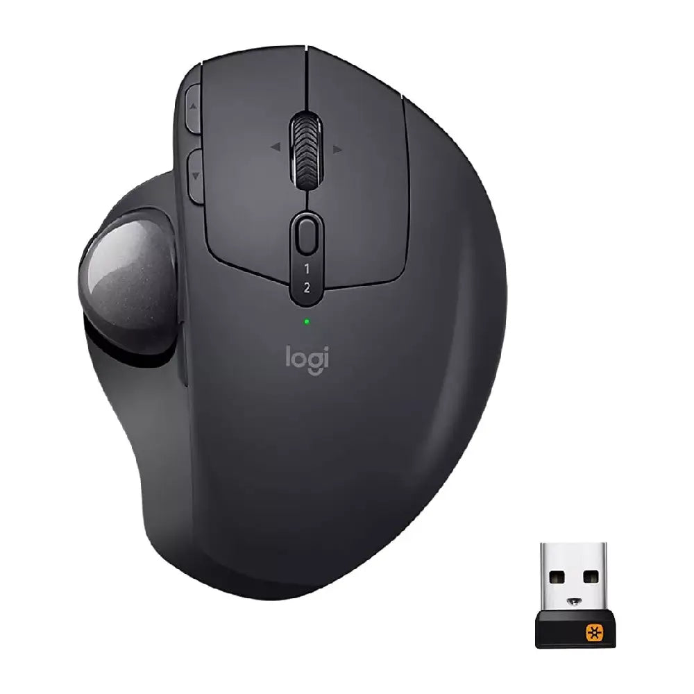 Logitech MX ERGO Plus Wireless Trackball Mouse Graphite 910-005178 thumbnail