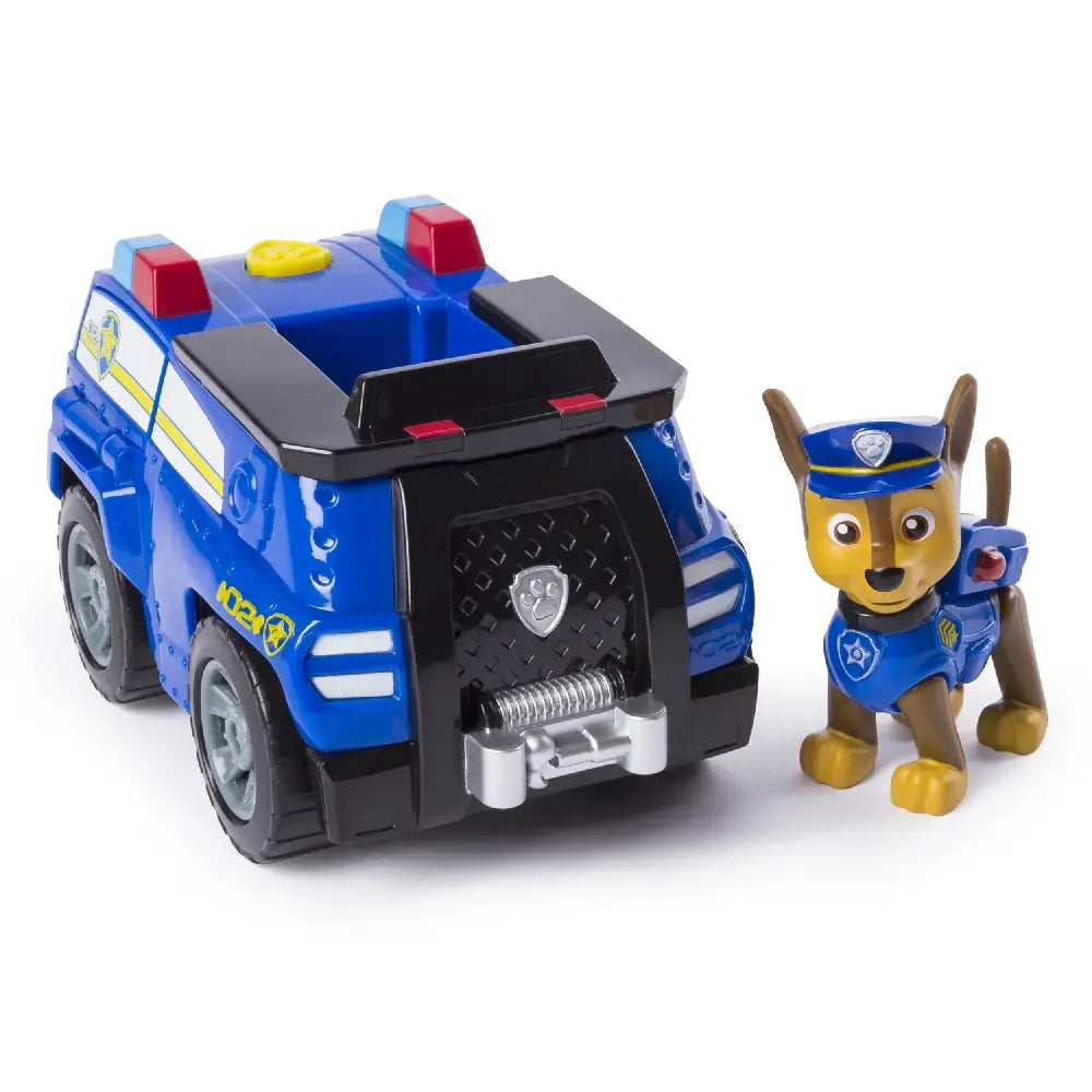 PAW Patrol Chase’s Transforming Police Cruiser with Flip-open Megaphone. Speed into action with Chase’s Police Cruiser that transforms for rescue missions! 6045897 thumbnail