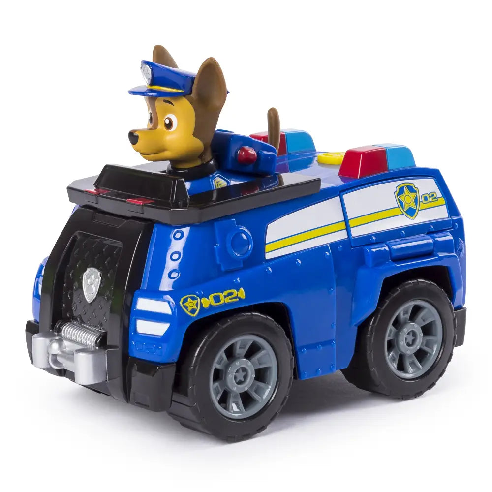 PAW Patrol Chase’s Transforming Police Cruiser with Flip-open Megaphone. Speed into action with Chase’s Police Cruiser that transforms for rescue missions! 6045897 thumbnail
