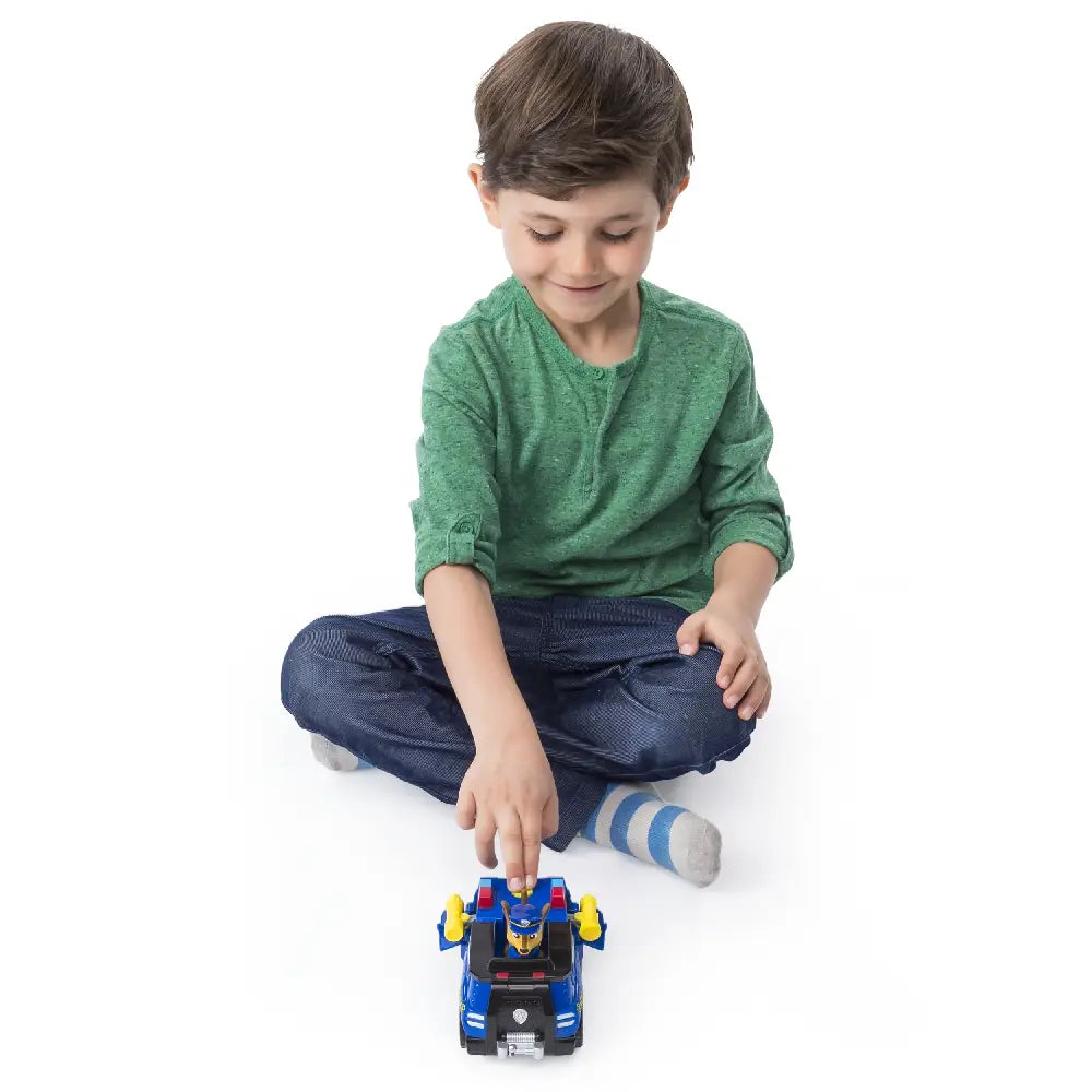 PAW Patrol Chase’s Transforming Police Cruiser with Flip-open Megaphone. Speed into action with Chase’s Police Cruiser that transforms for rescue missions! 6045897 thumbnail