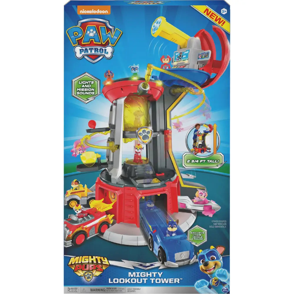 PAW Patrol Mighty Pups Super PAWs Lookout Tower Playset PW6053407 thumbnail