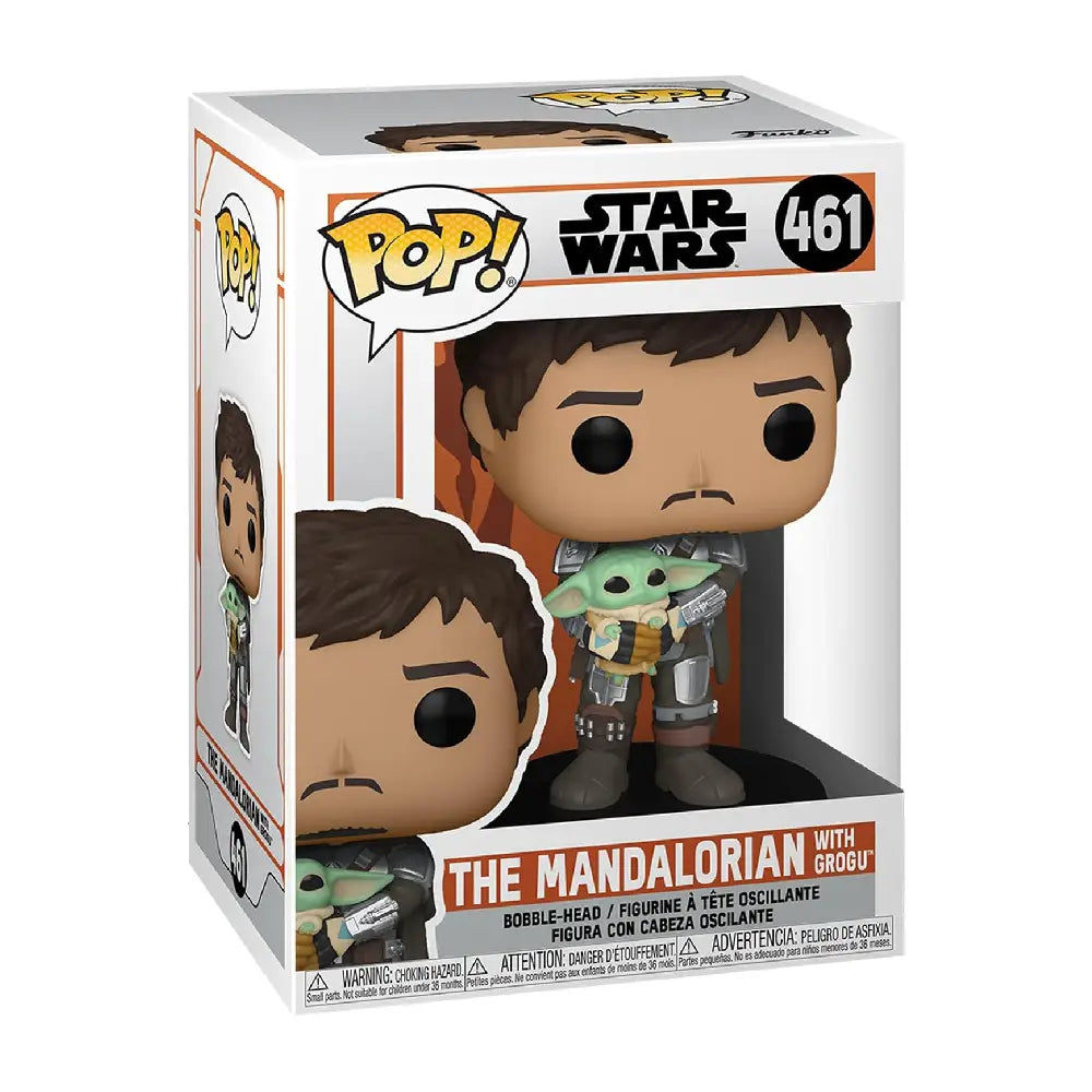 POP Funko Star Wars: The Mandalorian - The Mandalorian Din Djarrin with Grogu thumbnail
