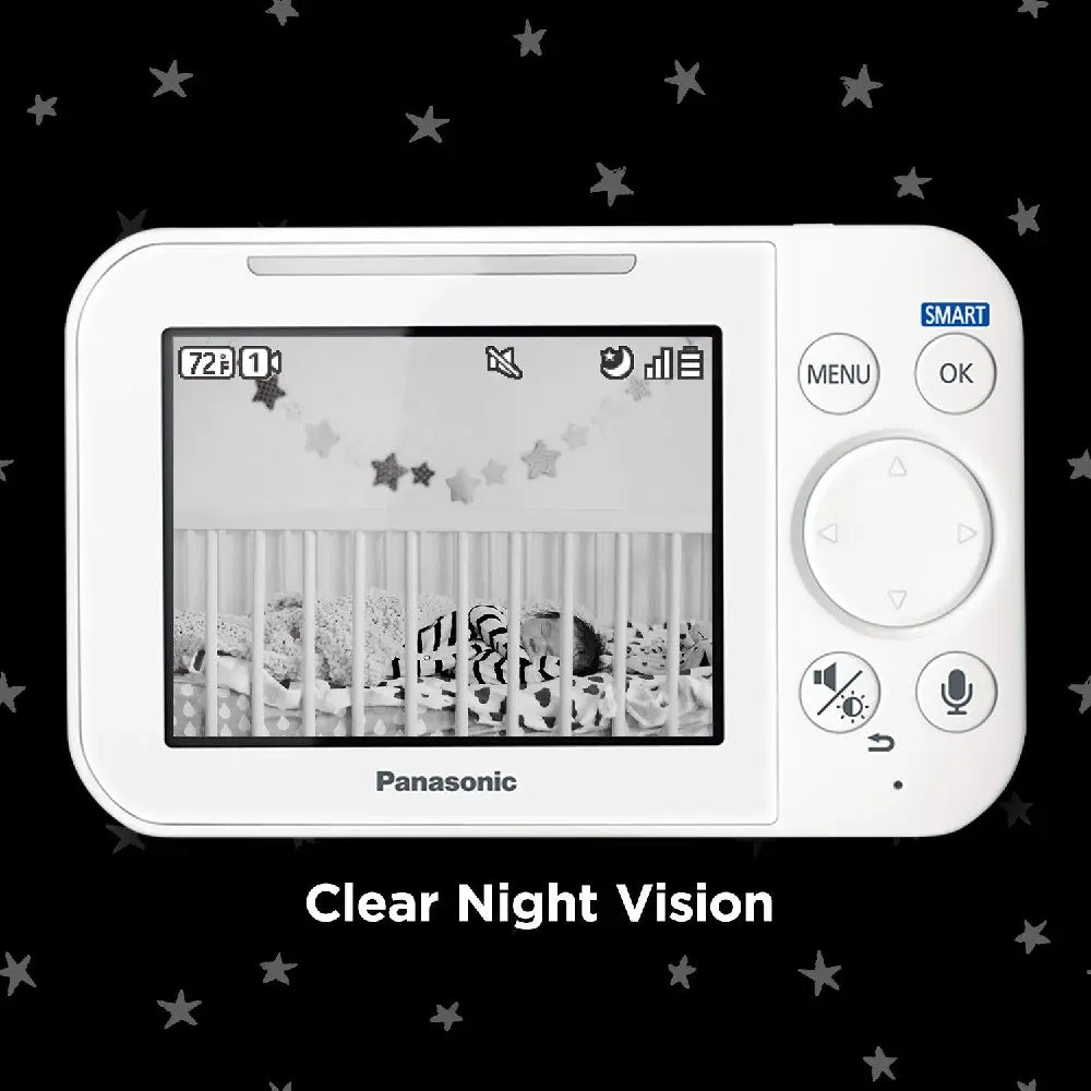 Panasonic Baby Monitor with Camera and Audio, White thumbnail