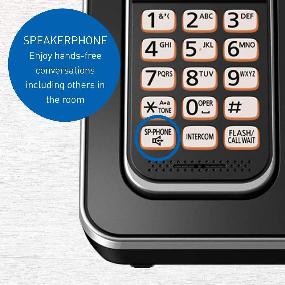 Panasonic Dect 6.0 Expandable Digital Cordless Answering System, 3-Handset Kxtgd393b, thumbnail