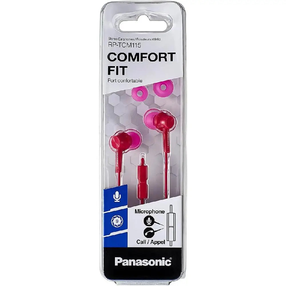 Panasonic RP-TCM115 In-Ear Headphones Pink RP-TCM115P-P thumbnail