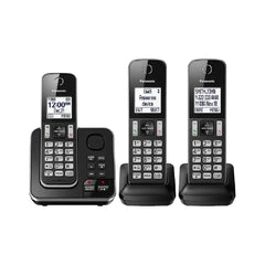 Panasonic Dect 6.0 Expandable Digital Cordless Answering System, 3-Handset Kxtgd393b,