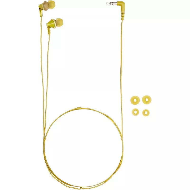Panasonic Earbuds Soft Comfort Memory Fit In Ear Placement Ergo fit Wired Earphones [Yellow] thumbnail