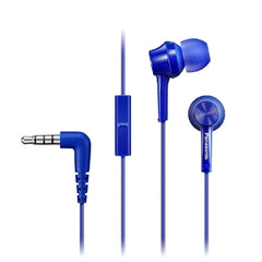 Panasonic in-Ear Headphones Blue RP-TCM115P-A