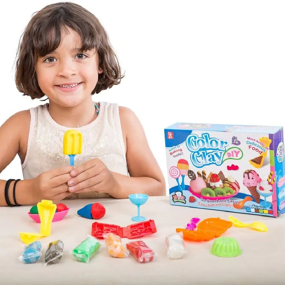 PlayBabyToys DIY Mini Ice Cream Set Shop Clay Collection thumbnail