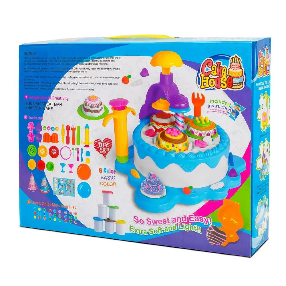 Play Doh Style DIY Super Soft Clay Chef Deluxe Series Cake House Play Dough thumbnail