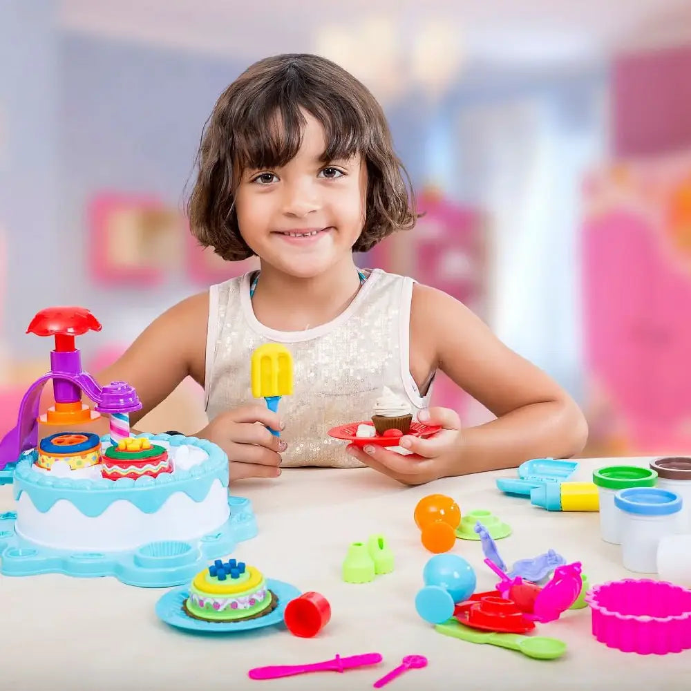 Play Doh Style DIY Super Soft Clay Chef Deluxe Series Cake House Play Dough thumbnail