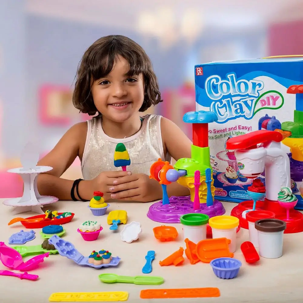 Play Doh Style DIY Super Soft Clay Chef Deluxe Series Ice Cream Play Dough thumbnail