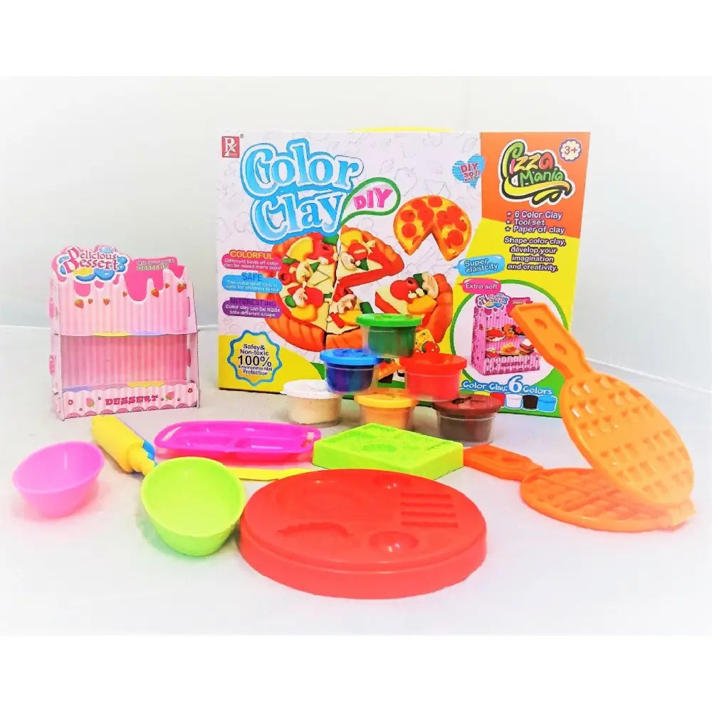 Play Doh Style DIY Super Soft Clay Collection Fast Food Waffle Play Dough thumbnail