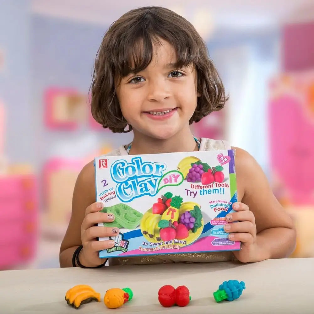 Play Doh Style DIY Super Soft Clay Mini Fruit Shop thumbnail