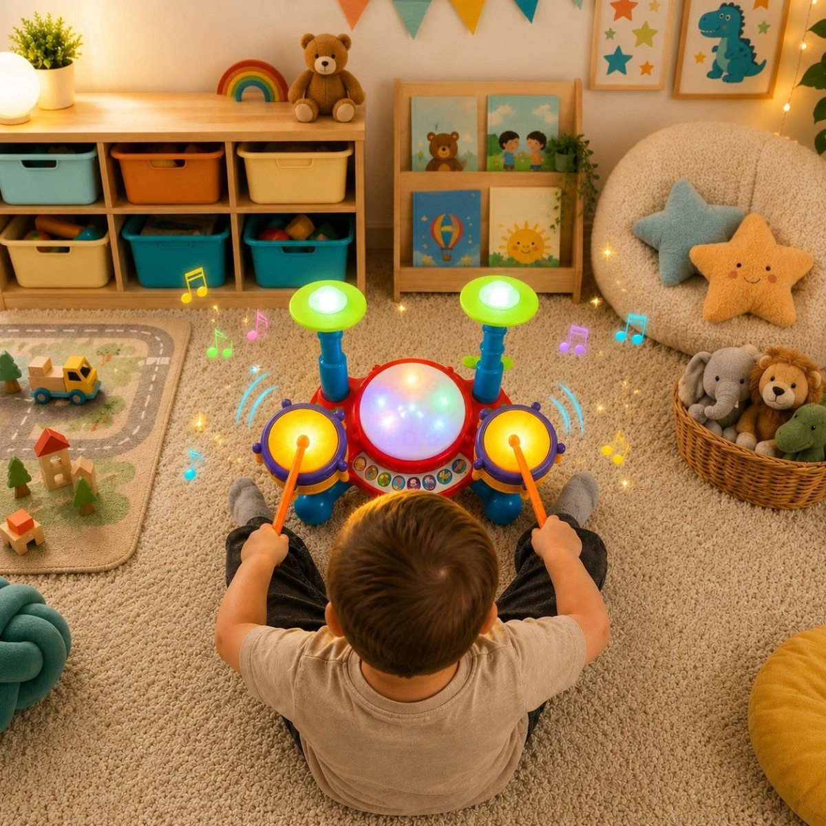 Play Baby Toddler Jazz Drum Set Kids Musical Electronic thumbnail