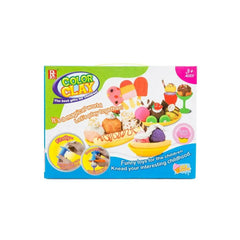 Play Baby Toys DIY Super Soft Clay Collection, Fast Food Series - Ice Cream Set - Create Yummy Frozen Treats