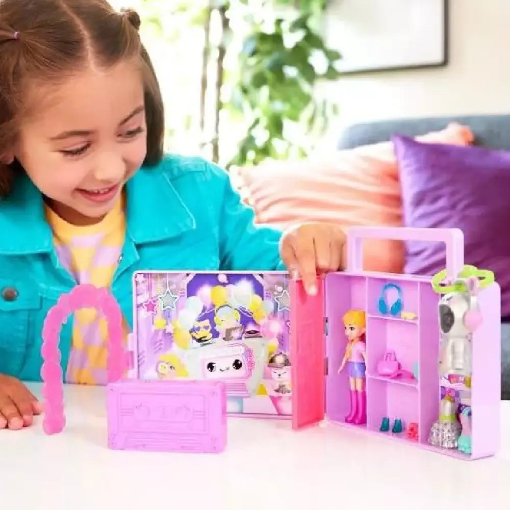Polly Pocket Doll & Playset, Disco Dance Fashion Reveal thumbnail