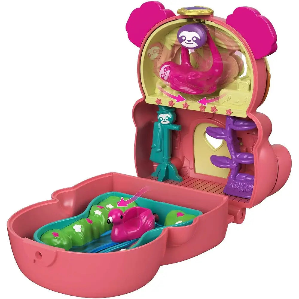 Polly Pocket Flip & Find Sloth Compact GTM59 thumbnail