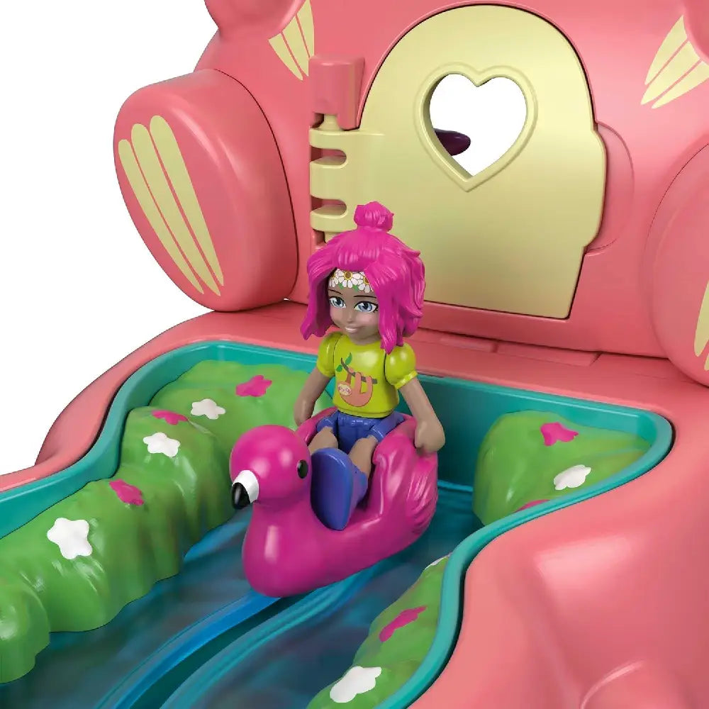 Polly Pocket Flip & Find Sloth Compact GTM59 thumbnail