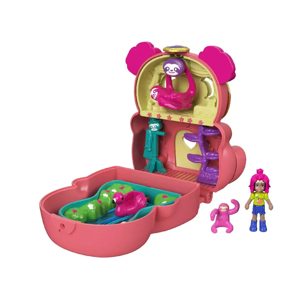 Polly Pocket Flip & Find Sloth Compact GTM59