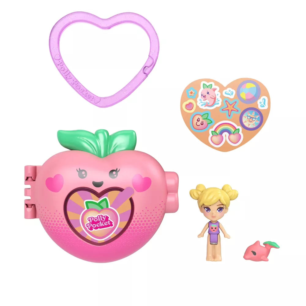 Polly Pocket Fruit Friend Reveal Strawberry Mini Playset thumbnail