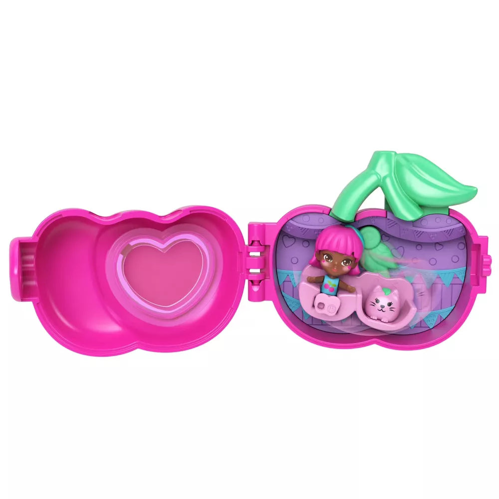 Polly Pocket Fruit Friend Reveal Surprise Cherries Mini Toy Playset thumbnail