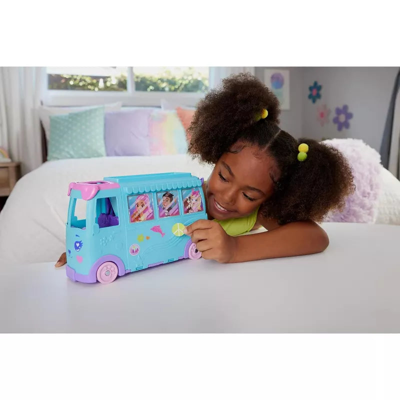 Polly Pocket Pet Mobile Adventure Playset with Micro Dolls & Transforming Camper Van, Pets & Toy Car thumbnail