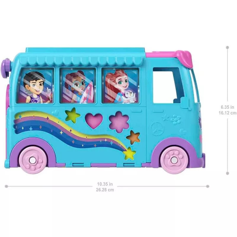 Polly Pocket Pet Mobile Adventure Playset with Micro Dolls & Transforming Camper Van, Pets & Toy Car thumbnail