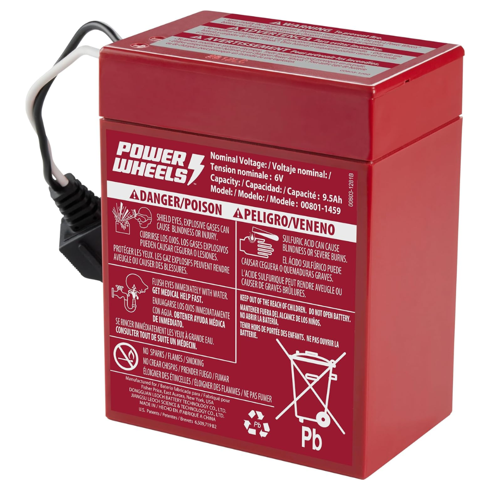 Power Wheels 6-Volt Red Rechargeable Replacement Battery HTR14 thumbnail