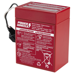 Power Wheels 6-Volt Red Rechargeable Replacement Battery HTR14