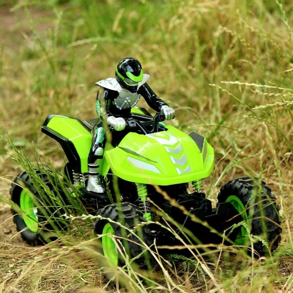 Remote Off Road Quad Bike ATV 4WD Rally Car 1:12 Scale Channel RC 2.4 GHz Radio thumbnail