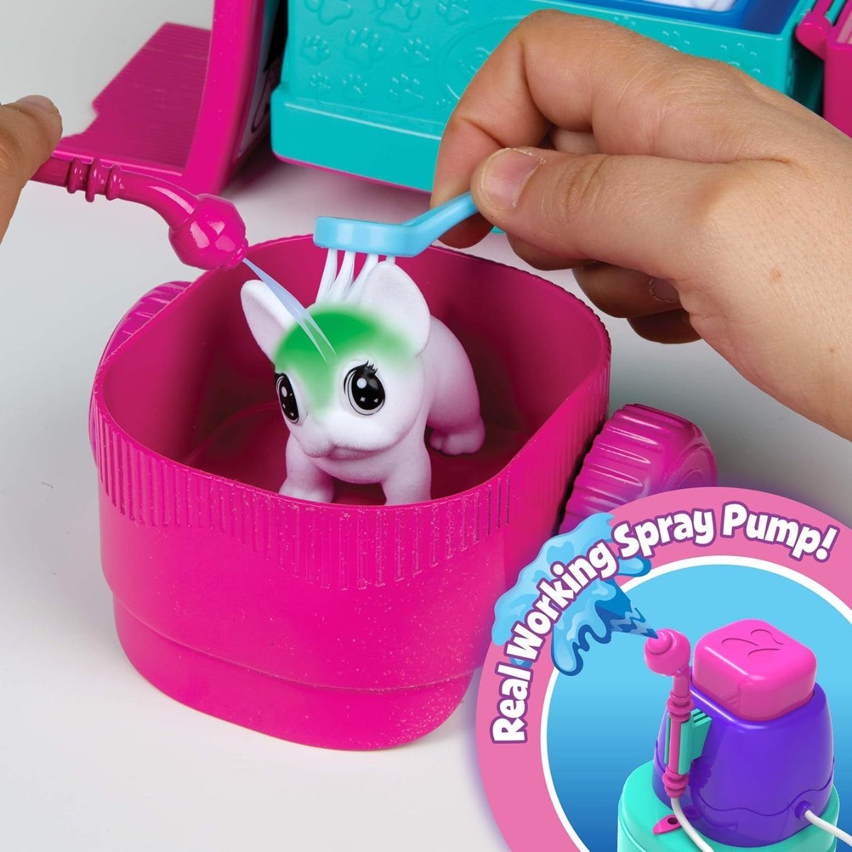Crayola Scribble Scrubbie Pets Beauty Salon Washable Pet Grooming Playset with Color & Rinse Fun thumbnail