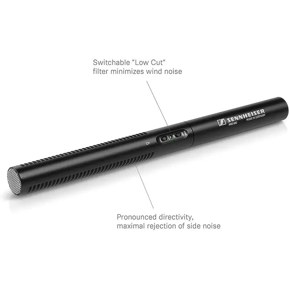 Sennheiser Professional Shotgun Microphone MKE-600 thumbnail