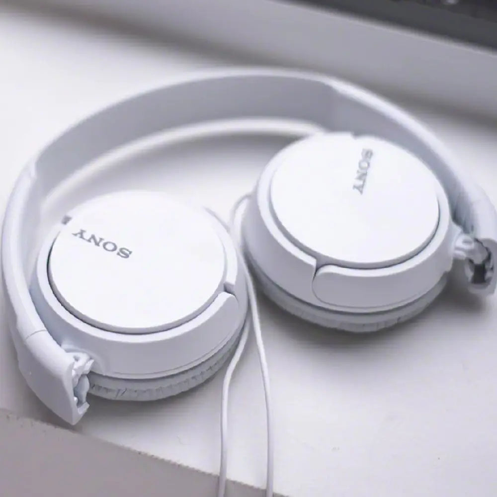 Sony Headphone Over-Head MDR-ZX110 Stereo Extra Bass [White With mic] thumbnail