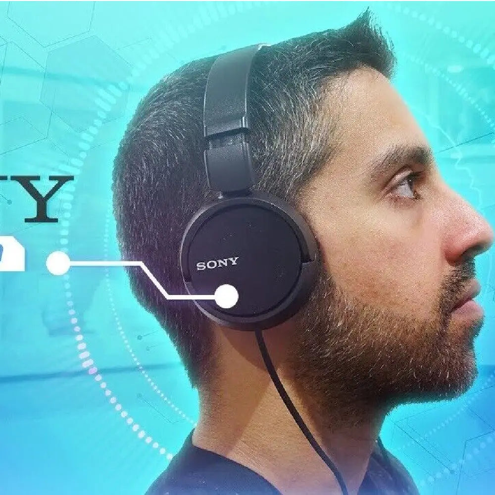 Sony Headphone Over-Head  Stereo Extra Bass [Black with mic] thumbnail