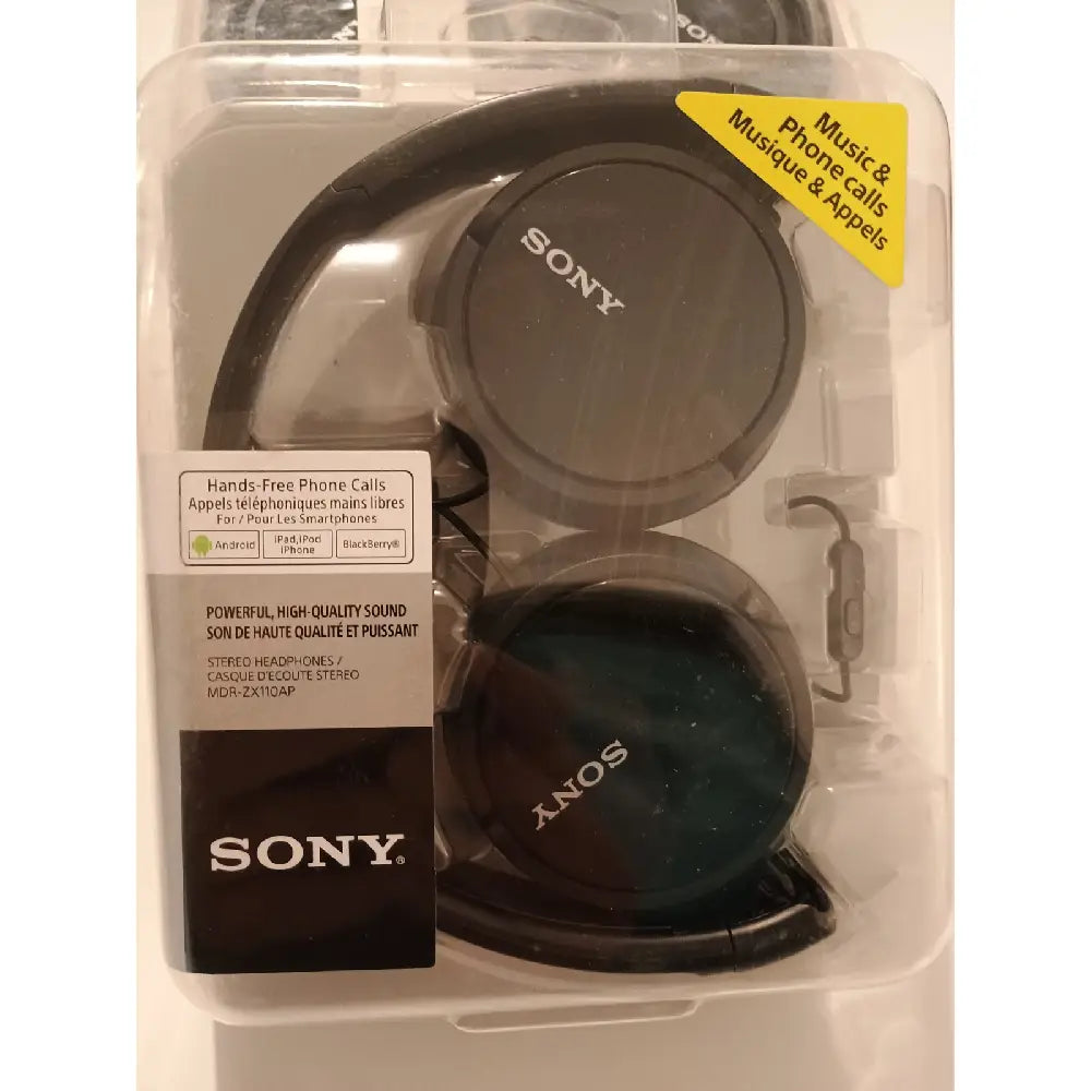 Sony Headphone Over-Head  Stereo Extra Bass [Black with mic] thumbnail
