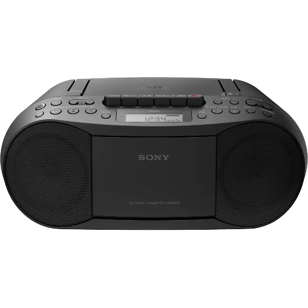 Sony Stereo CD/Cassette Boombox Home Audio Radio CFD-S70 thumbnail
