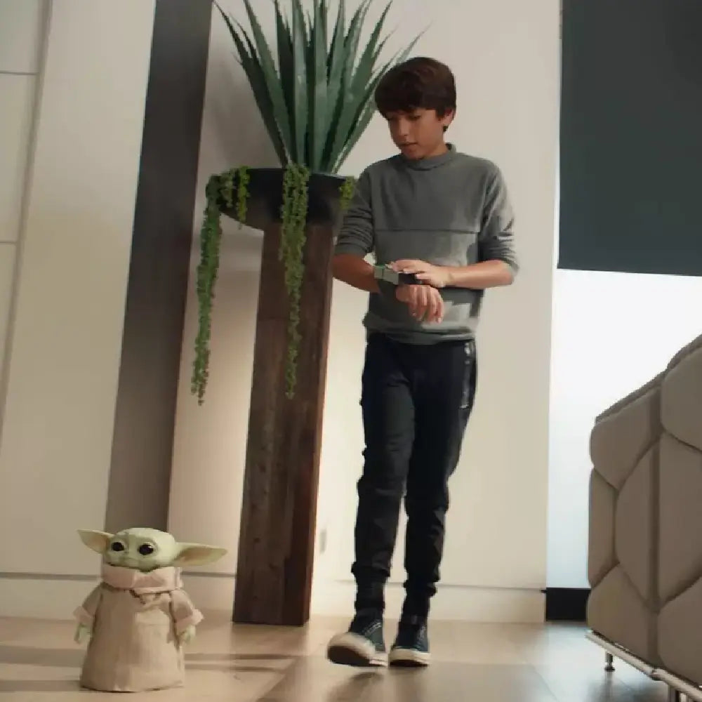 Star Wars Grogu, The Child 12-in Plush Motion RC Toy. This 12-inch scale plush character comes with a wrist band controller! Control the fun with your fingertips. GWD87 thumbnail