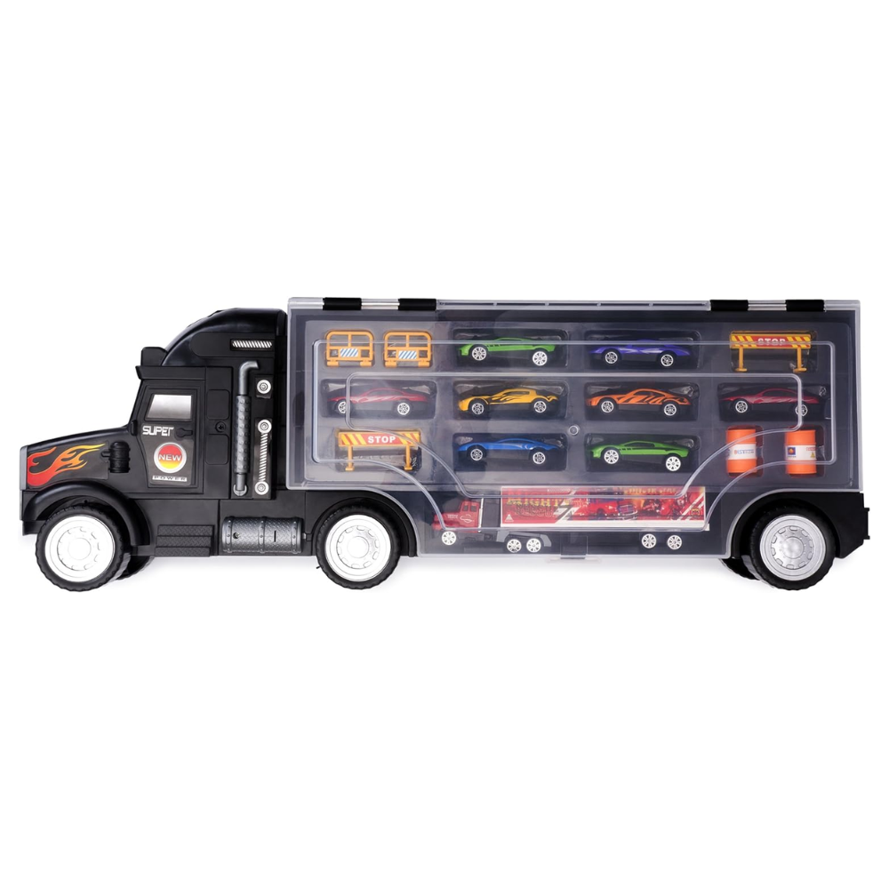 Super Mega Extra Large Tractor Trailer Car Collection Case Carrier Transport. The Big Daddy Super Mega Extra-Large Tractor Trailer Car Collection Case Carrier Transport Toy Truck is a dream come true for kids and a relief for parents! BD-BF871238 thumbnail