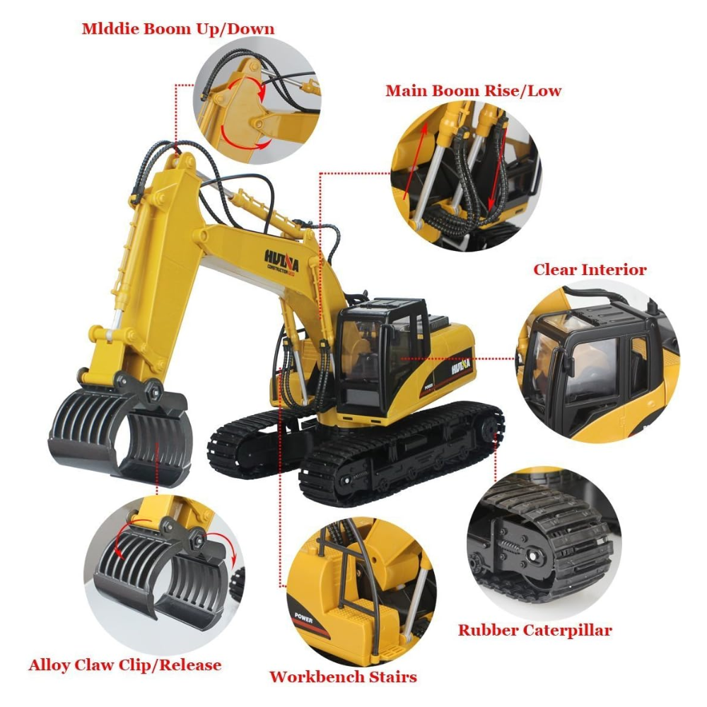 Super Powerful  DIE-CAST Remote Control Excavator timber Grabber 1570. This high-performance, ultra-durable RC machine is engineered to replicate the strength and accuracy of a real timber grab excavator. BD-BR1063871 thumbnail