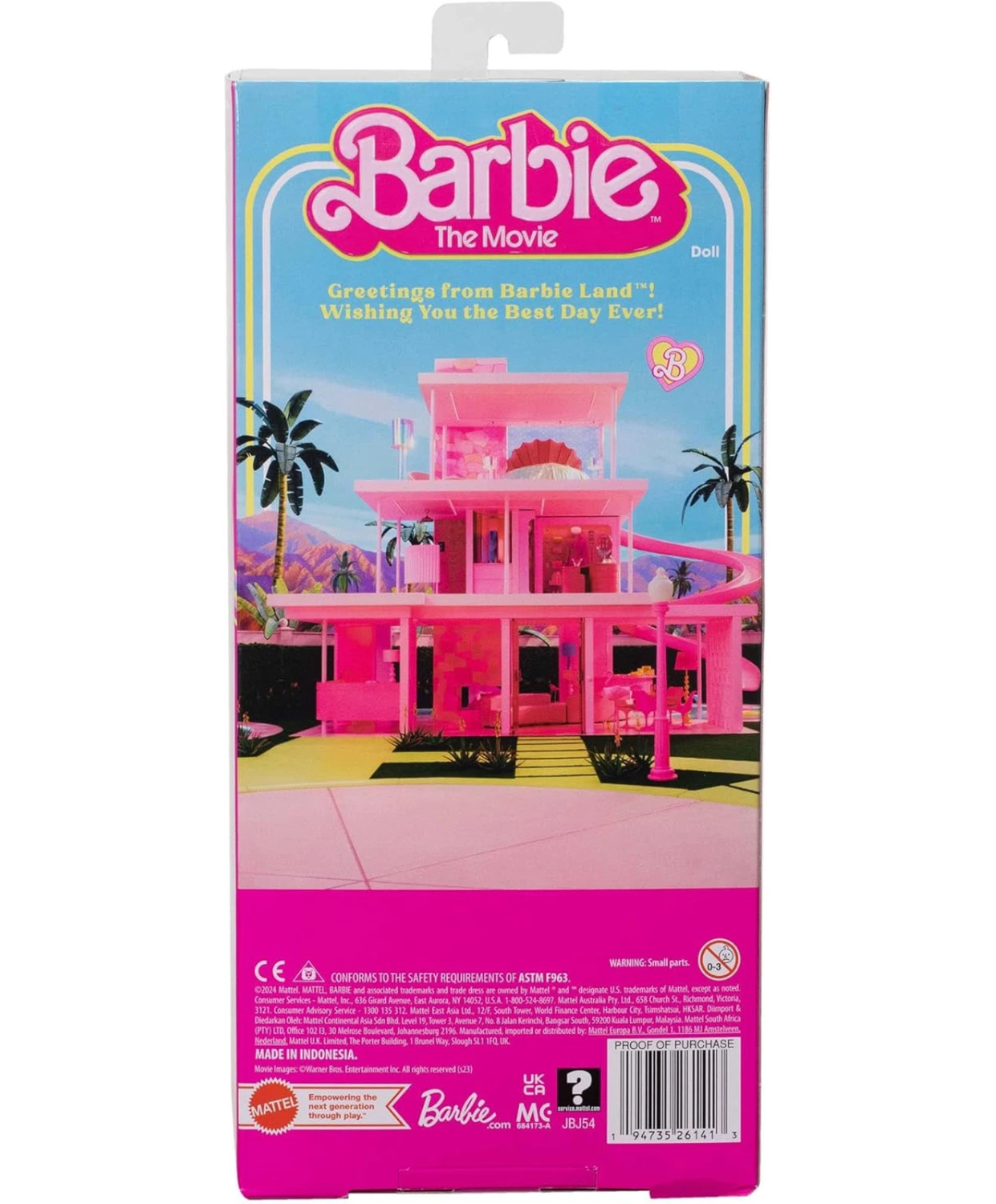 Barbie: The Movie Ken Doll Wearing Pastel Striped Beach Matching Set – Fashion Doll with Stylish Summer Outfit thumbnail