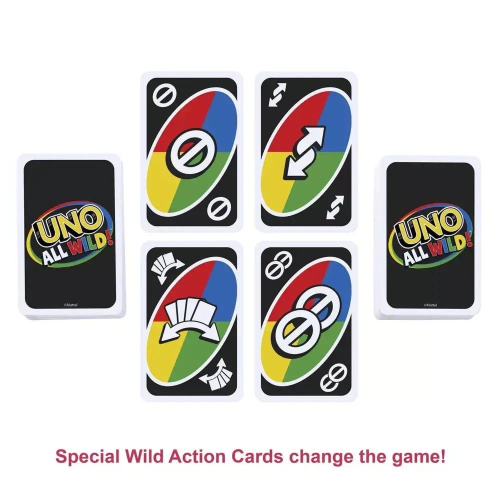 UNO All Wild, UNO Show ‘em No Mercy, UNO Dare Adults Only 3 Card Game Bundle thumbnail